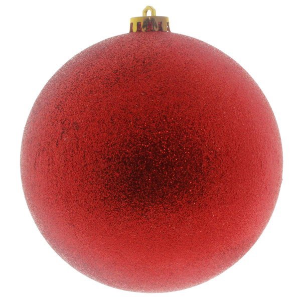 Χριστουγεννιάτικη Μπάλα Οροφής, Κόκκινη με Στρας (15cm)